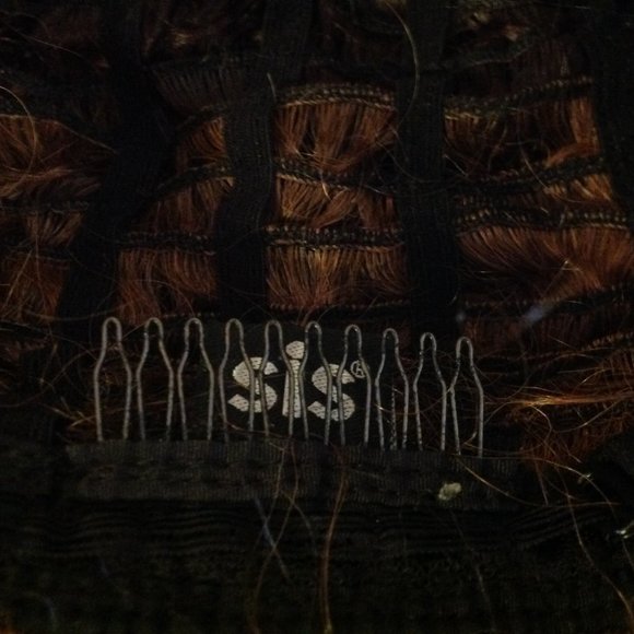 SIS Two-Tone Curly Long Wig With Side Part - Picture 10 of 11